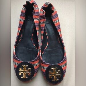 Tory Burch Women's Multicolor Striped Flats